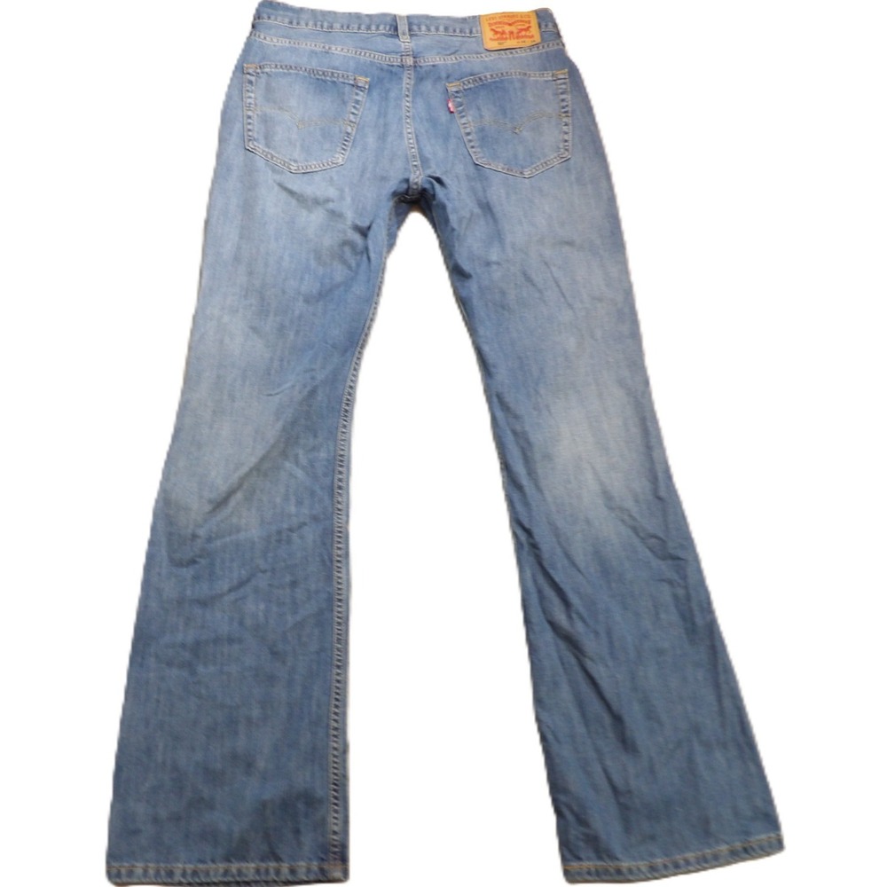 Levi's 527 Jeans‎ Men W34xL34 Slim Bootcut Blue Cotton Denim Regular Waist Pants